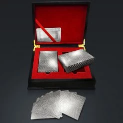 RARE-T Platinum Plated Mosaic Playing Cards With Elegant Display Box