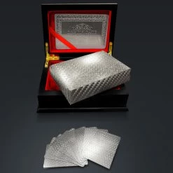 RARE-T Platinum Plated Mosaic Playing Cards With Elegant Display Box
