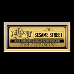 RARE-T Limited Edition Frames The Muppets & Sesame Street Jim Henson Photo Limited Signature Edition Custom Frame