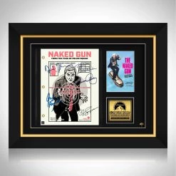 RARE-T The Naked Gun: From The Files Of The Police Squad! Script Limited Signature Edition Studio Licensed Custom Frame Limited Edition Frames