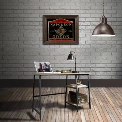 RARE-T Napoleon Odeon V.S.O.P Fine Cognac Vintage Reverse Painted Bar Mirror/Advertisement Barware & Signs 5 RARE-T Napoleon Odeon V.S.O.P Fine Cognac Vintage Reverse Painted Bar Mirror/Advertisement Barware & Signs