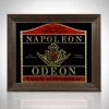 RARE-T Napoleon Odeon V.S.O.P Fine Cognac Vintage Reverse Painted Bar Mirror/Advertisement Barware & Signs