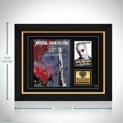 RARE-T Natural Born Killers Movie Script Limited Signature Edition Studio Licensed Custom Frame Limited Edition Frames