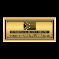 RARE-T Limited Edition Frames Nelson Mandela Photo Limited Signature Edition Studio Licensed Custom Frame