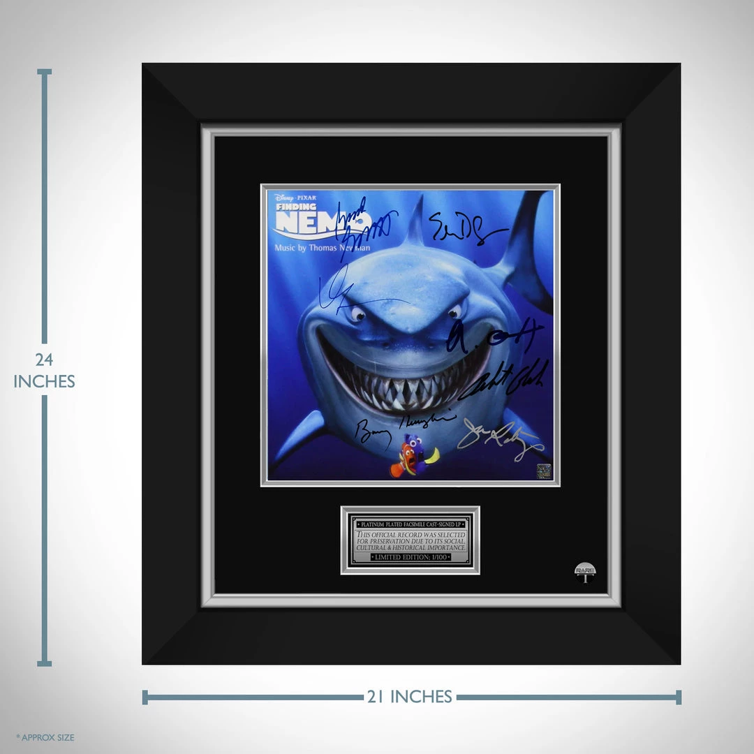 RARE-T Finding Nemo - Soundtrack LP Cover Limited Signature Edition Studio Licensed Custom Frame 3 RARE-T Finding Nemo - Soundtrack LP Cover Limited Signature Edition Studio Licensed Custom Frame