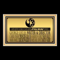 RARE-T Limited Edition Frames Star Wars A New Hope Mini Poster Limited Signature Edition Studio Licensed Custom Frame