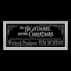 RARE-T The Nightmare Before Christmas Jack Photo Limited Signature Edition Studio Licensed Custom Frame Limited Edition Frames