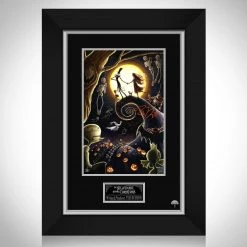 RARE-T Nightmare Before Christmas Jack & Sally Large Photo Limited Signature Edition Studio Licensed Custom Frame Limited Edition Frames