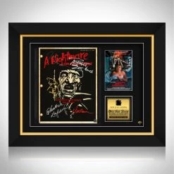 RARE-T A Nightmare On Elm Street Script Limited Signature Edition Studio Licensed Custom Frame Limited Edition Frames