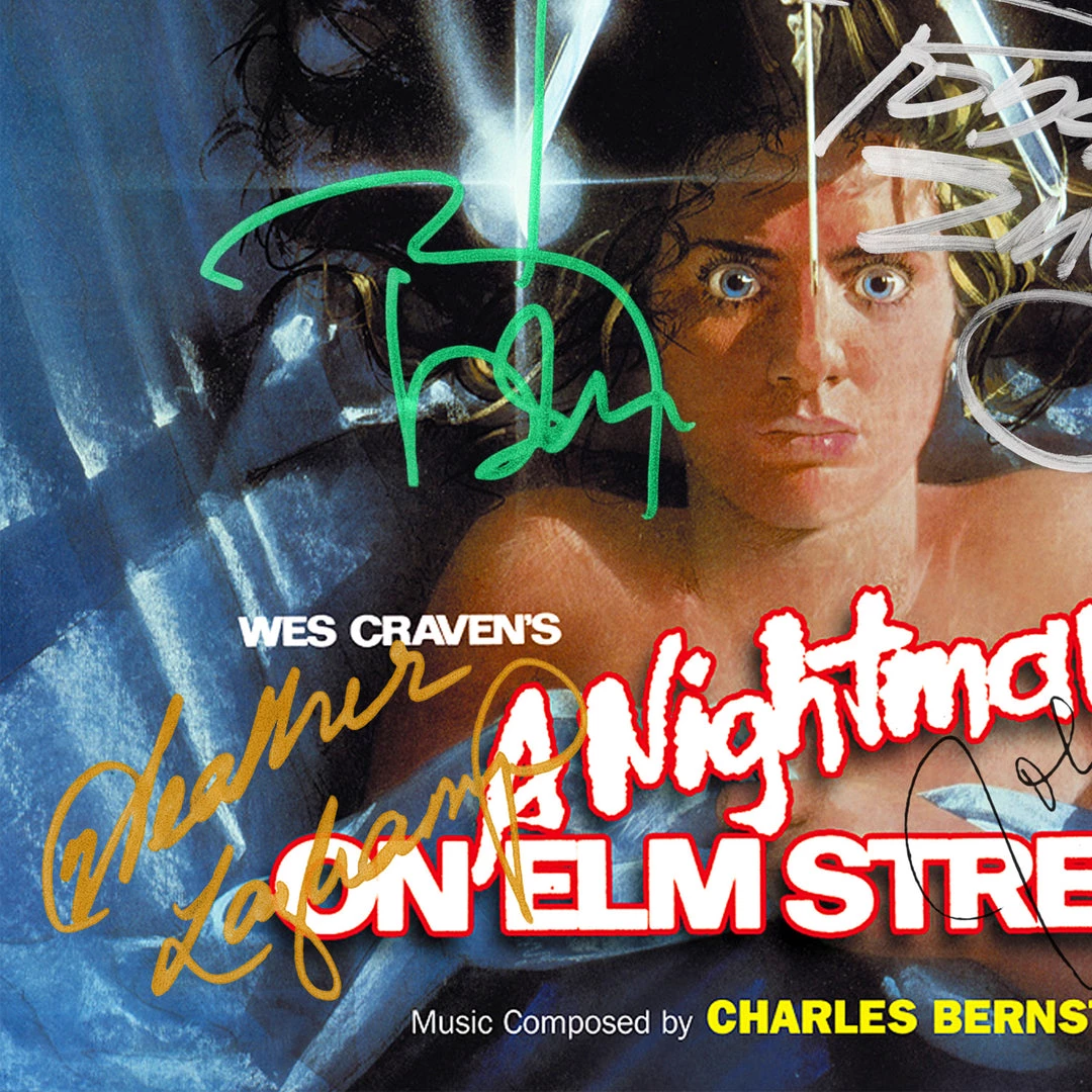 RARE-T A Nightmare On Elm Street - Soundtrack LP Cover Limited Signature Edition Studio Licensed Custom Frame 5 RARE-T A Nightmare On Elm Street - Soundtrack LP Cover Limited Signature Edition Studio Licensed Custom Frame