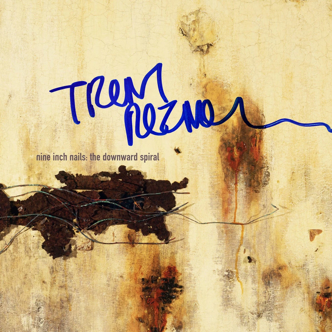 RARE-T Nine Inch Nails The Downward Spiral Gold LP Limited Signature Edition Studio Licensed Custom Frame 2 RARE-T Nine Inch Nails The Downward Spiral Gold LP Limited Signature Edition Studio Licensed Custom Frame