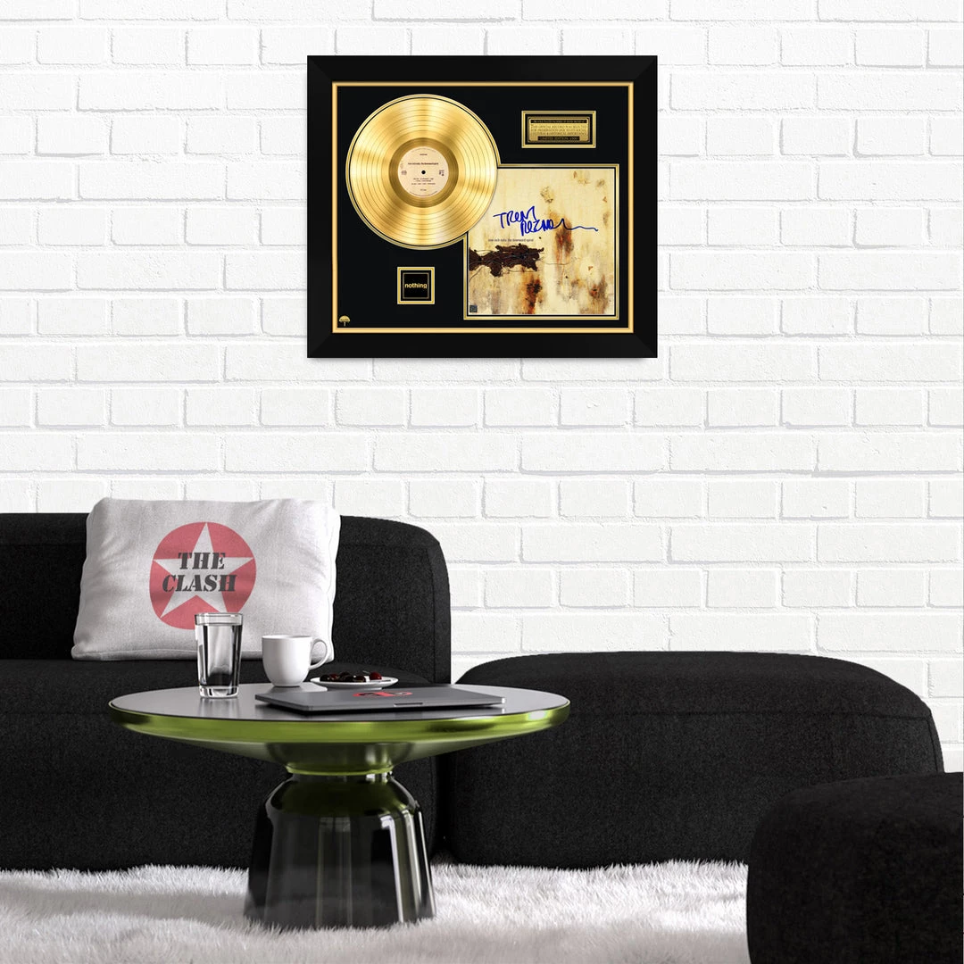 RARE-T Nine Inch Nails The Downward Spiral Gold LP Limited Signature Edition Studio Licensed Custom Frame 5 RARE-T Nine Inch Nails The Downward Spiral Gold LP Limited Signature Edition Studio Licensed Custom Frame