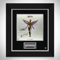 RARE-T Nirvana In Utero LP Cover Limited Signature Edition Studio Licensed Custom Frame