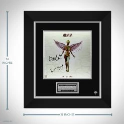 RARE-T Nirvana In Utero LP Cover Limited Signature Edition Studio Licensed Custom Frame