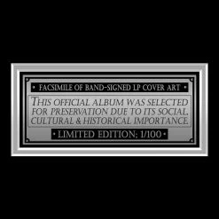 RARE-T Nirvana In Utero LP Cover Limited Signature Edition Studio Licensed Custom Frame