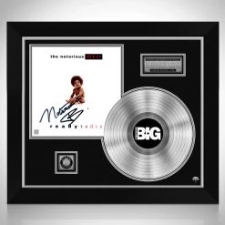 RARE-T Notorious B.I.G. Ready To Die Platinum LP Limited Signature Edition Studio Licensed Custom Frame