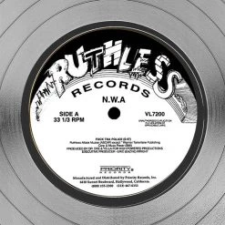 RARE-T N.W.A. FUCK THA POLICE Limited Signature Edition Studio Licensed Platinum LP Custom Frame 16 RARE-T N.W.A. FUCK THA POLICE Limited Signature Edition Studio Licensed Platinum LP Custom Frame