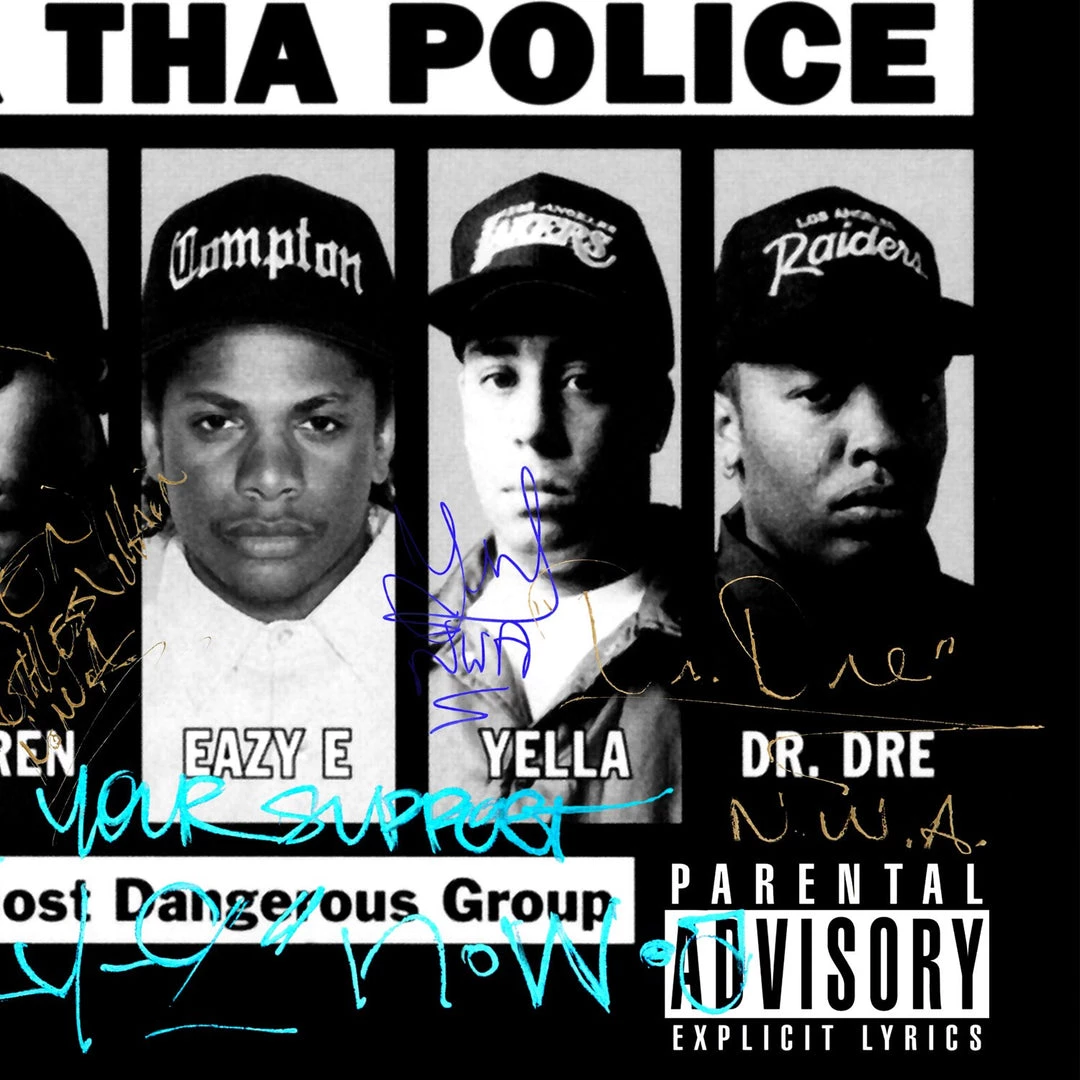 RARE-T N.W.A. FUCK THA POLICE Limited Signature Edition Studio Licensed Platinum LP Custom Frame 5 RARE-T N.W.A. FUCK THA POLICE Limited Signature Edition Studio Licensed Platinum LP Custom Frame