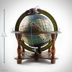 RARE-T Desk Globe Vintage Whiskey Decanter Barware & Signs