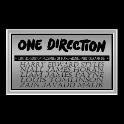 RARE-T One Direction Photo Limited Signature Edition Studio Licensed Custom Frame Limited Edition Frames