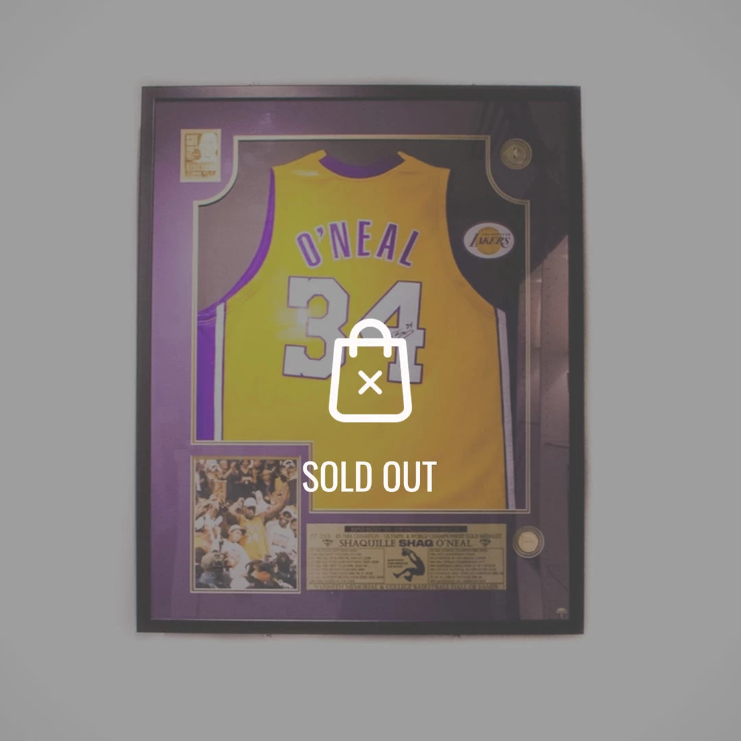 Rare-T Exclusive 'Shaquille O'Neal - Hand-Signed Nba Jersey' Custom Shadow Box Frame Sports Memorabilia 1 Rare-T Exclusive 'Shaquille O'Neal - Hand-Signed Nba Jersey' Custom Shadow Box Frame Sports Memorabilia