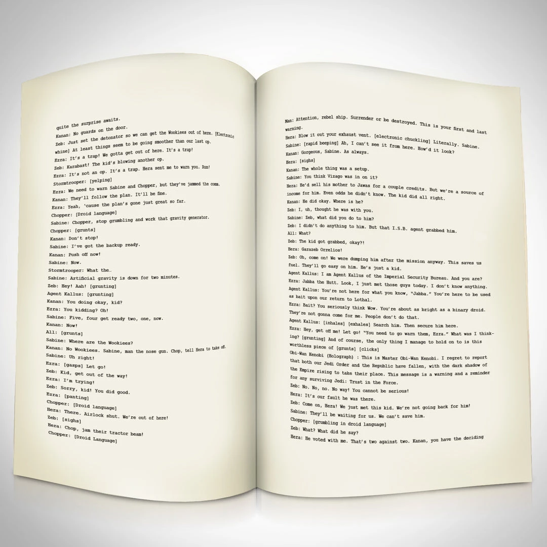 RARE-T Star Wars Rebels Transcript Limited Signature Edition Studio Licensed Custom Frame 3 RARE-T Star Wars Rebels Transcript Limited Signature Edition Studio Licensed Custom Frame