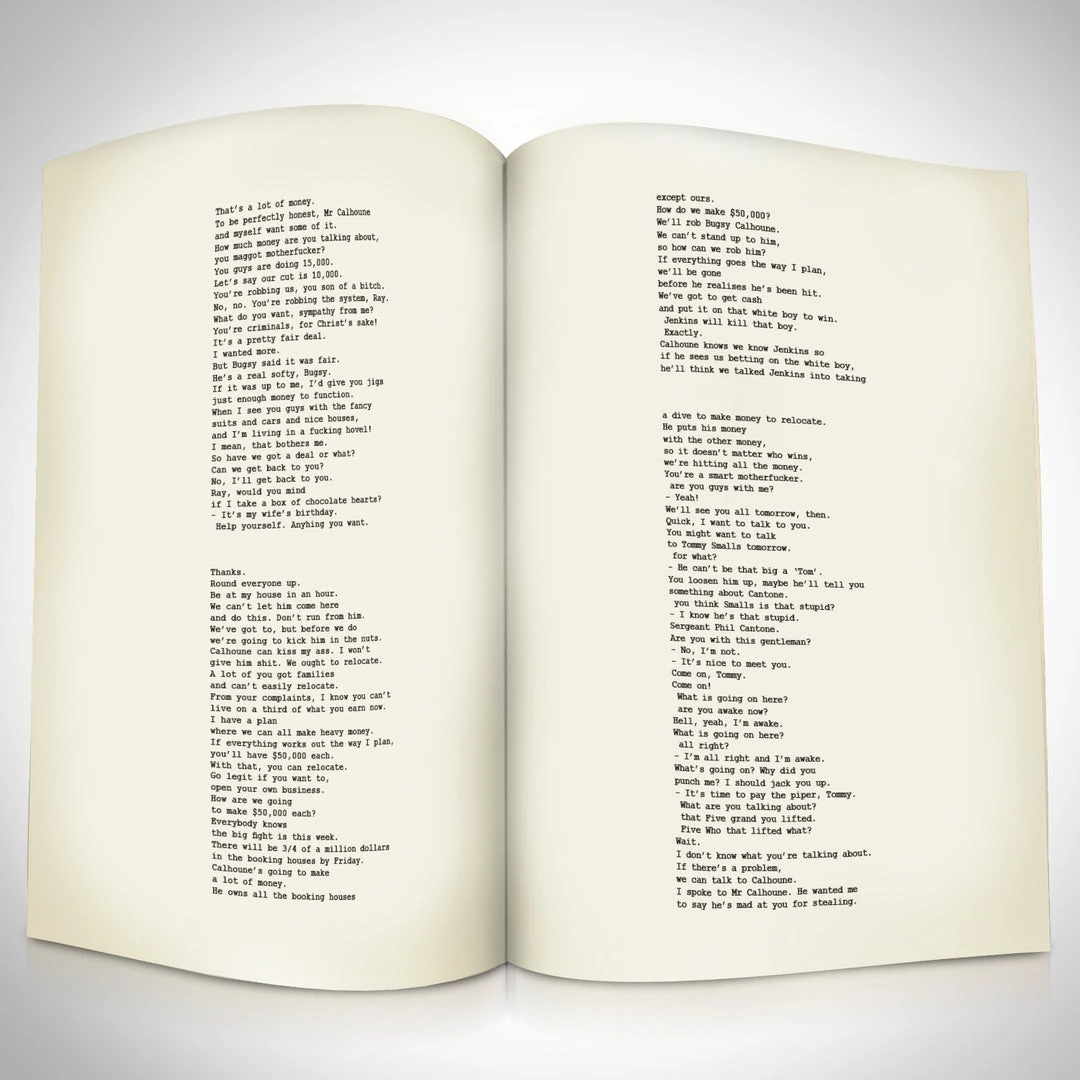 RARE-T Harlem Nights Transcript Limited Signature Edition Studio Licensed Custom Frame Limited Edition Frames 7 RARE-T Harlem Nights Transcript Limited Signature Edition Studio Licensed Custom Frame Limited Edition Frames