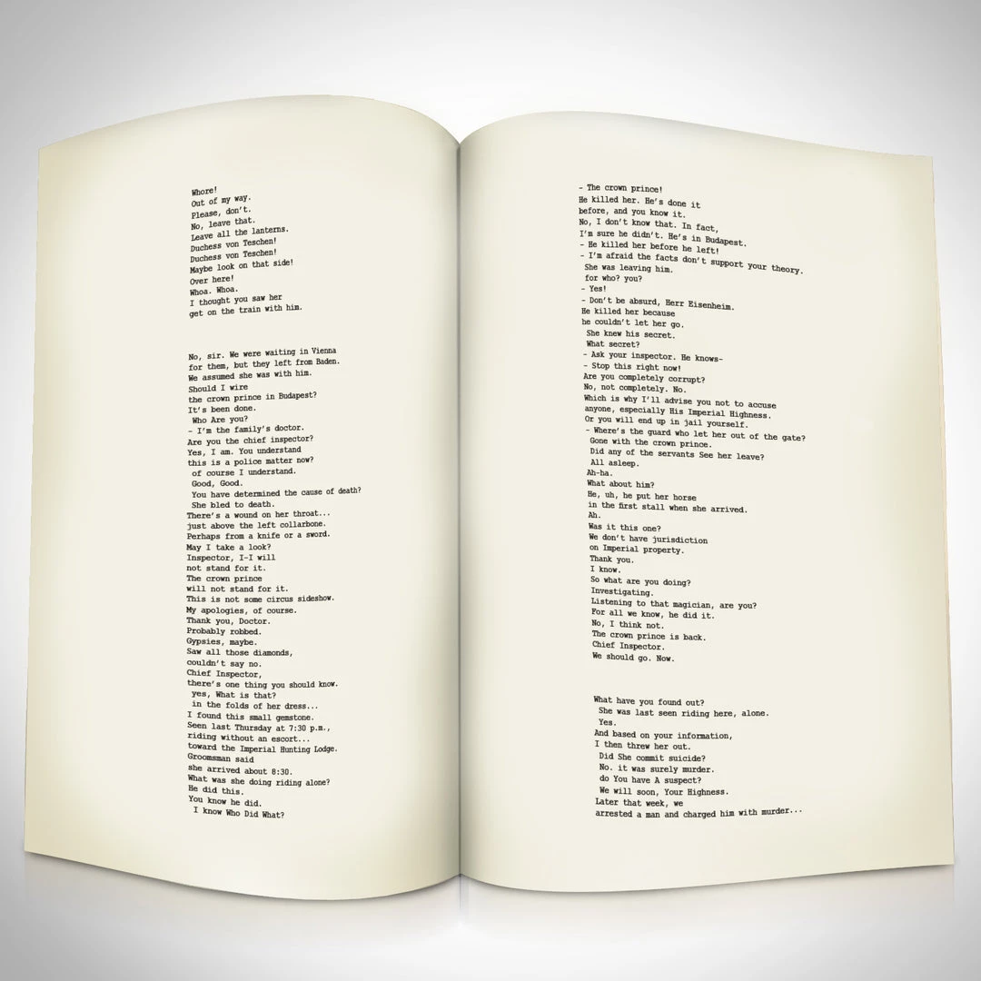 RARE-T The Illusionist Script Limited Signature Edition Studio Licensed Custom Frame 7 RARE-T The Illusionist Script Limited Signature Edition Studio Licensed Custom Frame