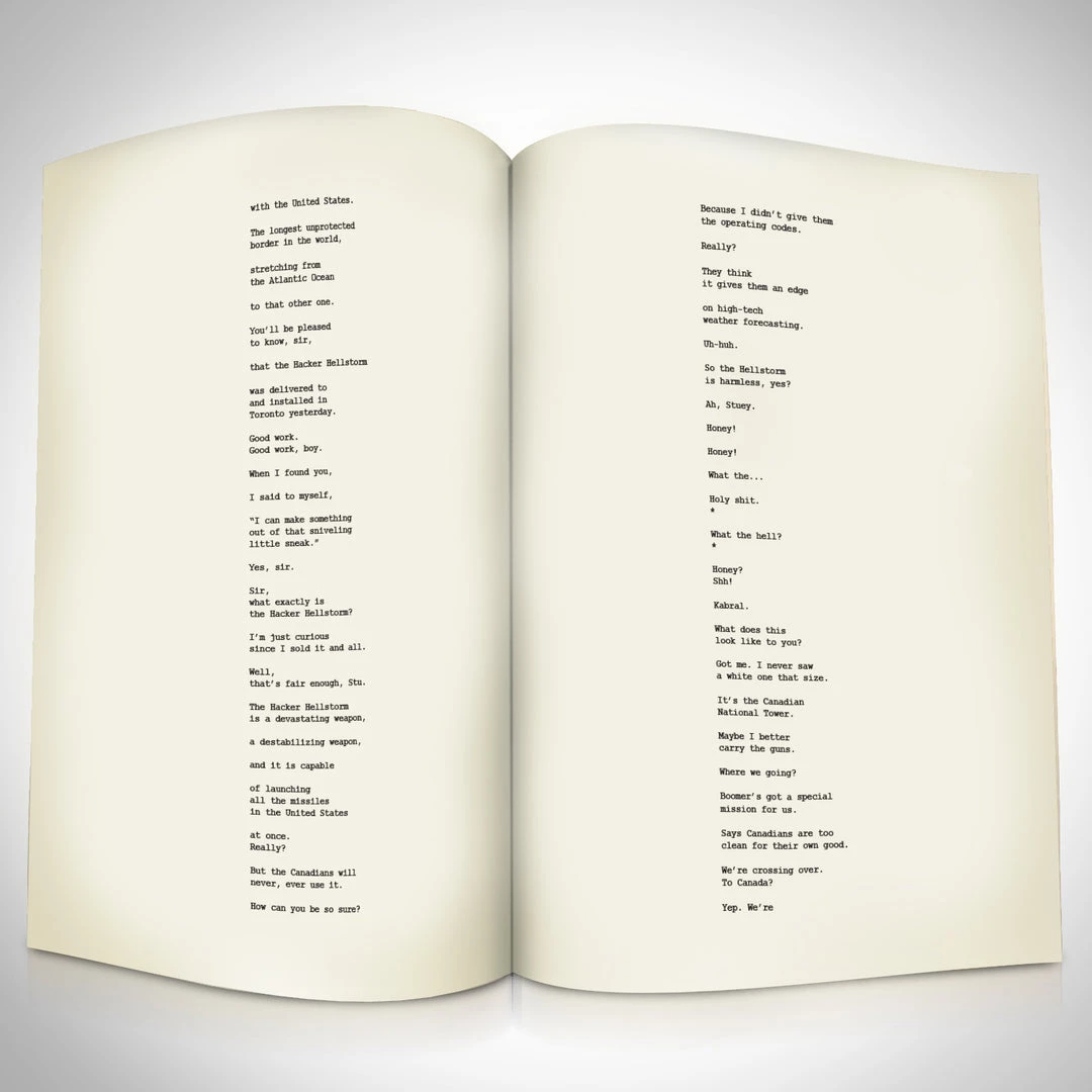 RARE-T Canadian Bacon Transcript Limited Signature Edition Studio Licensed Custom Frame Limited Edition Frames 7 RARE-T Canadian Bacon Transcript Limited Signature Edition Studio Licensed Custom Frame Limited Edition Frames