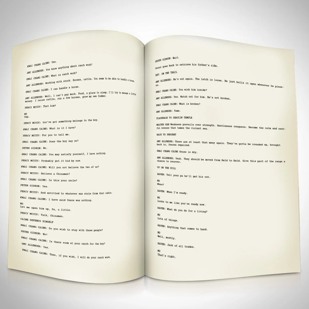 RARE-T Kung Fu 1972 Script Limited Signature Edition Studio Licensed Custom Frame Limited Edition Frames 7 RARE-T Kung Fu 1972 Script Limited Signature Edition Studio Licensed Custom Frame Limited Edition Frames