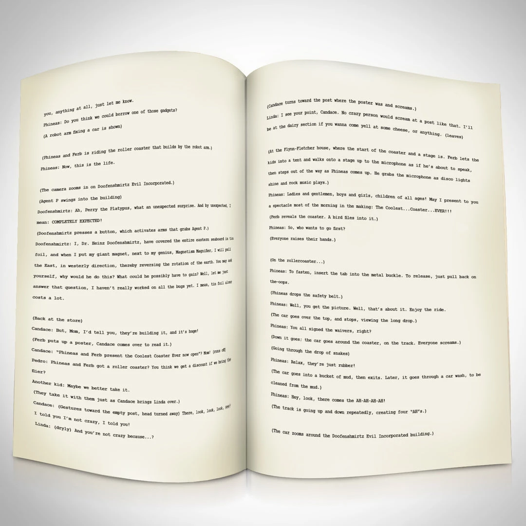 RARE-T Phineas And Ferb Script Limited Signature Edition Studio Licensed Custom Frame Limited Edition Frames 3 RARE-T Phineas And Ferb Script Limited Signature Edition Studio Licensed Custom Frame Limited Edition Frames