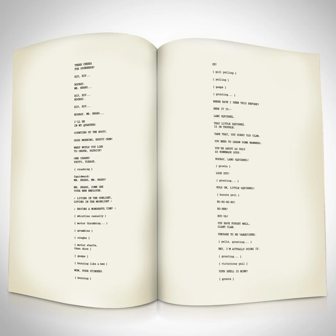 RARE-T SpongeBob Squarepants Transcript Limited Signature Edition Studio Licensed Custom Frame 7 RARE-T SpongeBob Squarepants Transcript Limited Signature Edition Studio Licensed Custom Frame