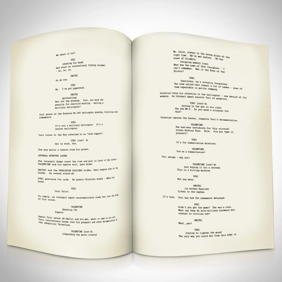 RARE-T Lord Of War Script Limited Signature Edition Studio Licensed Custom Frame 7 RARE-T Lord Of War Script Limited Signature Edition Studio Licensed Custom Frame