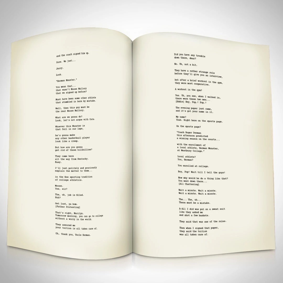 RARE-T The Munsters 1964 Transcript Limited Signature Edition Studio Licensed Custom Frame 8 RARE-T The Munsters 1964 Transcript Limited Signature Edition Studio Licensed Custom Frame