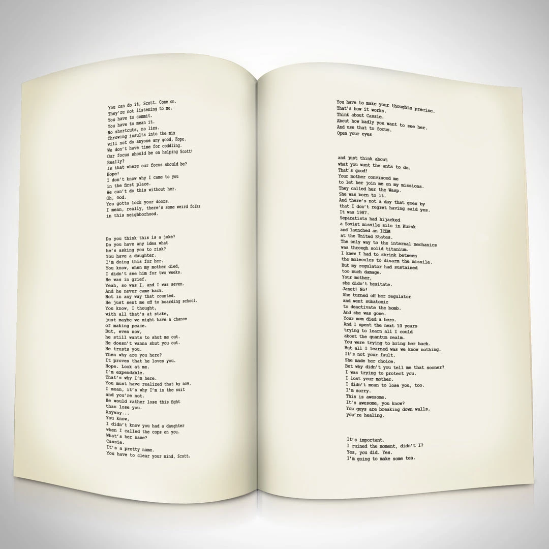 RARE-T Ant-Man Transcript Limited Signature Edition Studio Licensed Custom Frame Limited Edition Frames 7 RARE-T Ant-Man Transcript Limited Signature Edition Studio Licensed Custom Frame Limited Edition Frames