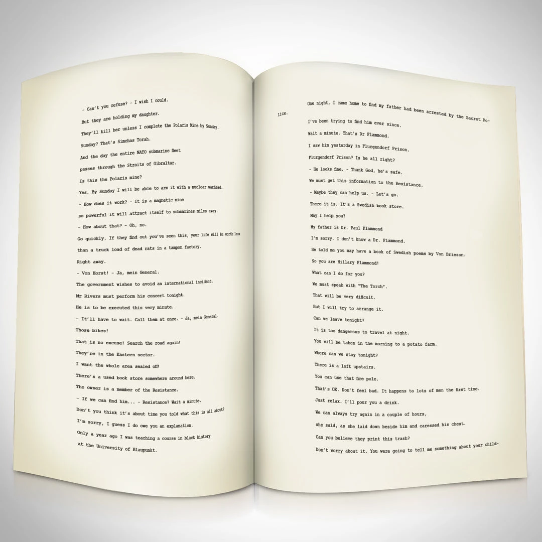 RARE-T Top Secret! Transcript Limited Signature Edition Studio Licensed Custom Frame 7 RARE-T Top Secret! Transcript Limited Signature Edition Studio Licensed Custom Frame