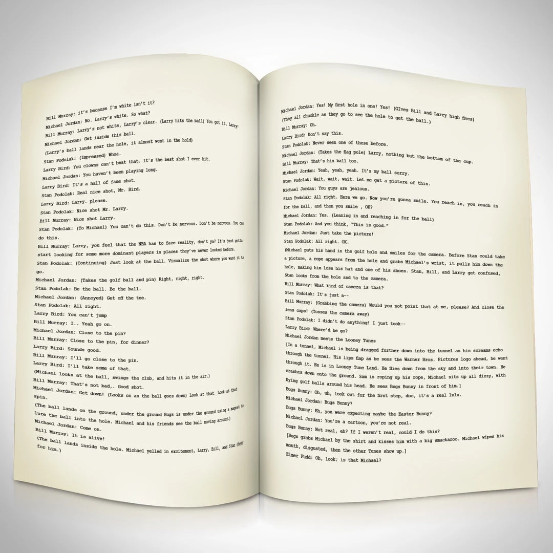 RARE-T Space Jam 1996 Transcript Limited Signature Edition Studio Licensed Custom Frame 7 RARE-T Space Jam 1996 Transcript Limited Signature Edition Studio Licensed Custom Frame