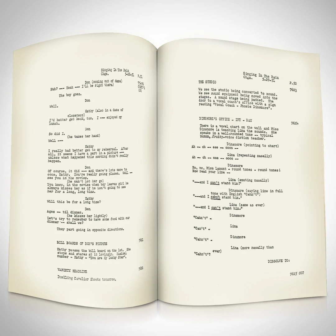 RARE-T Singin’ In The Rain Script Limited Signature Edition Studio Licensed Custom Frame Limited Edition Frames 7 RARE-T Singin’ In The Rain Script Limited Signature Edition Studio Licensed Custom Frame Limited Edition Frames