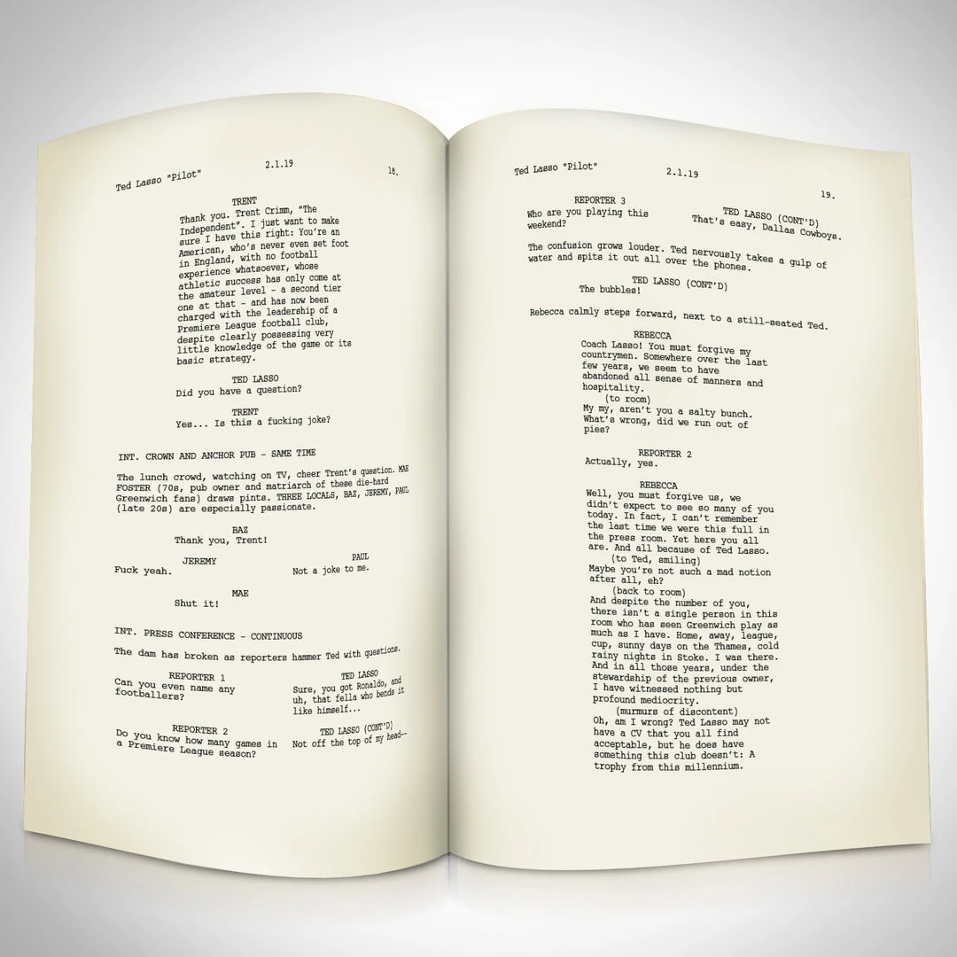 RARE-T Limited Edition Frames Ted Lasso Script Limited Signature Edition Studio Licensed Custom Frame 7 RARE-T Limited Edition Frames Ted Lasso Script Limited Signature Edition Studio Licensed Custom Frame