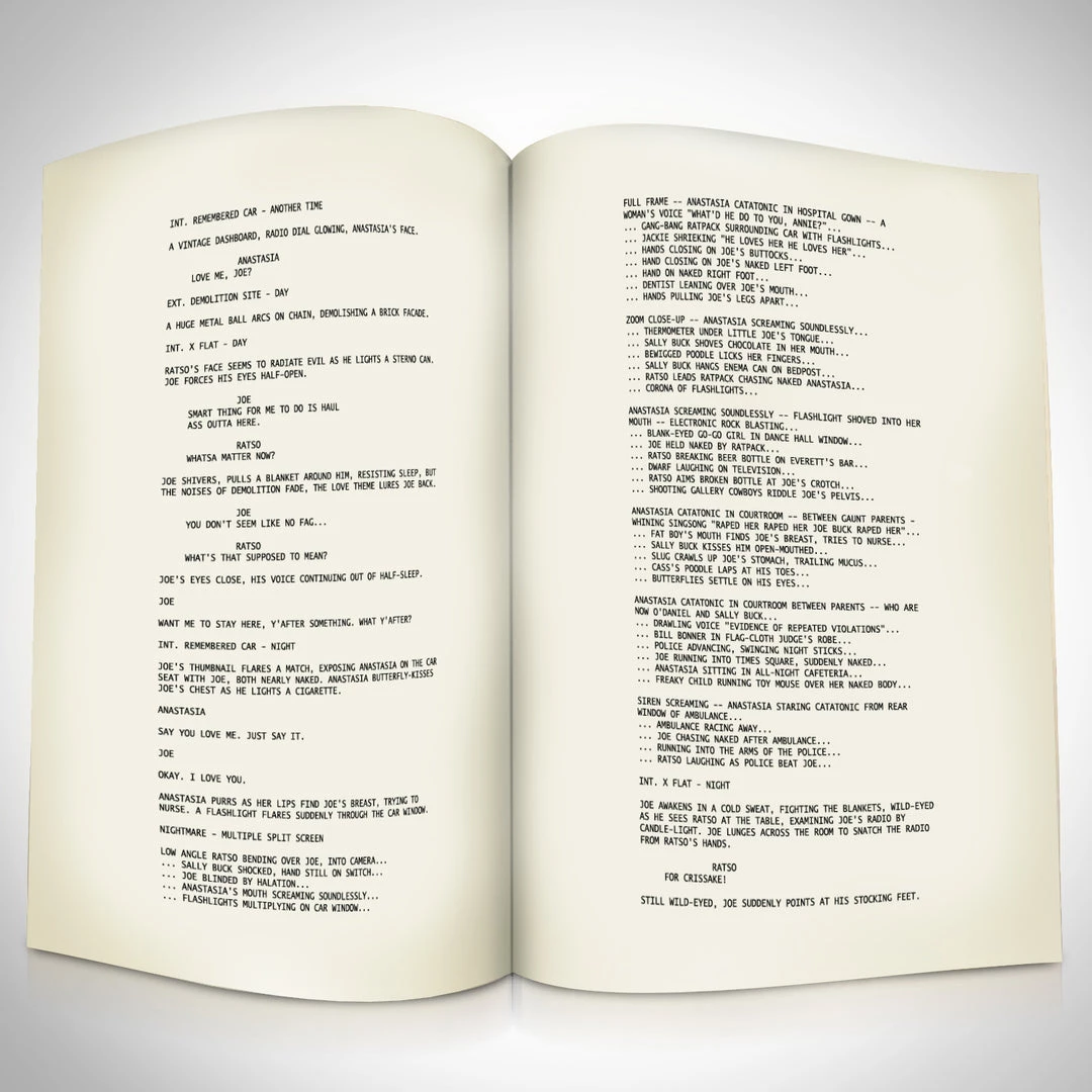 RARE-T Midnight Cowboy Script Limited Signature Edition Studio Licensed Custom Frame Limited Edition Frames 7 RARE-T Midnight Cowboy Script Limited Signature Edition Studio Licensed Custom Frame Limited Edition Frames