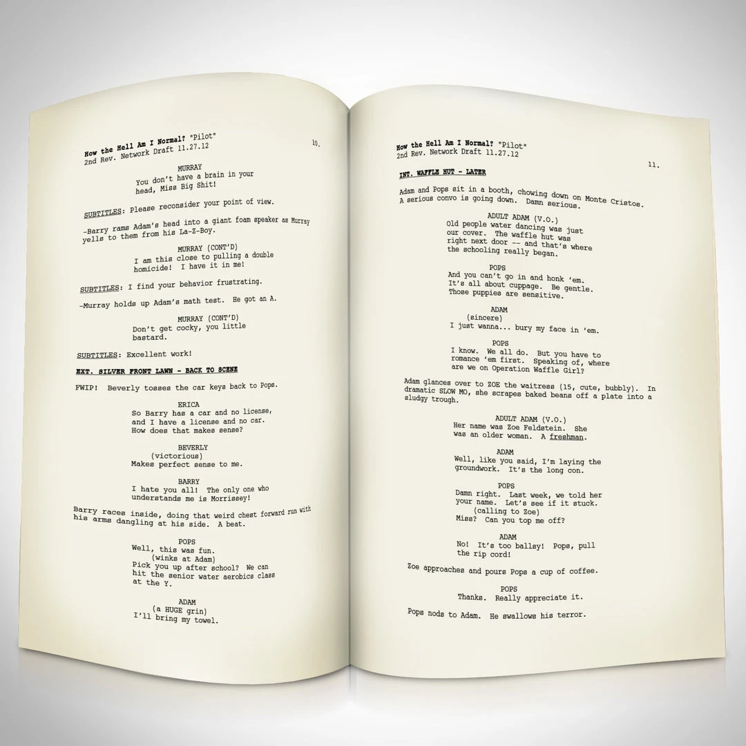 RARE-T The Goldbergs Script Limited Signature Edition Studio Licensed Custom Frame 8 RARE-T The Goldbergs Script Limited Signature Edition Studio Licensed Custom Frame