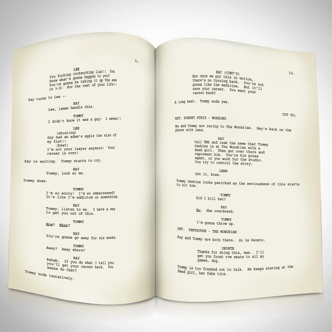 RARE-T Ray Donovan Script Limited Signature Edition Studio Licensed Custom Frame 8 RARE-T Ray Donovan Script Limited Signature Edition Studio Licensed Custom Frame