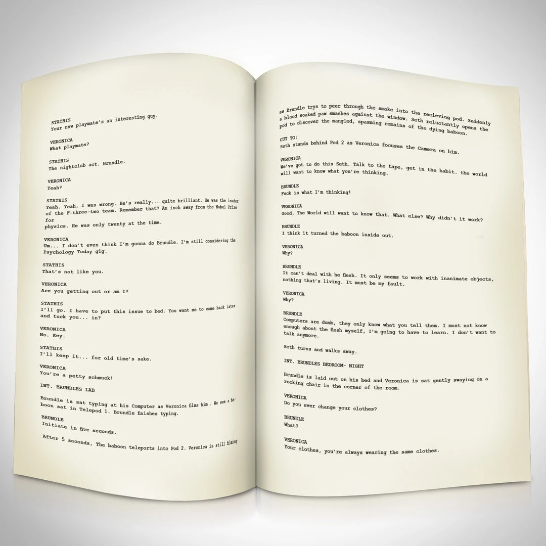 RARE-T The Fly Script Limited Signature Edition Studio Licensed Custom Frame Limited Edition Frames 6 RARE-T The Fly Script Limited Signature Edition Studio Licensed Custom Frame Limited Edition Frames