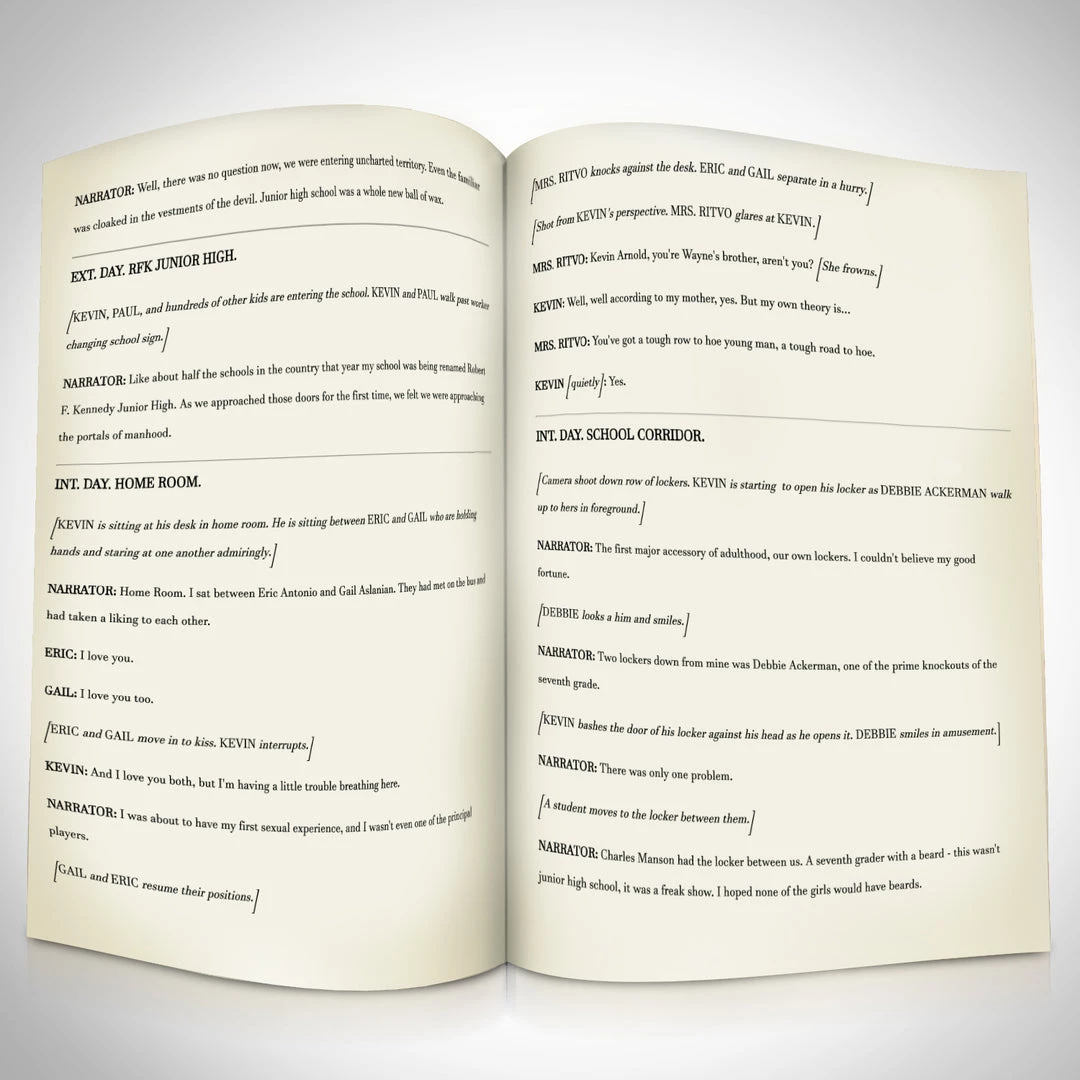 RARE-T NEW The Wonder Years Script Limited Signature Edition Studio Licensed Custom Frame 11 RARE-T NEW The Wonder Years Script Limited Signature Edition Studio Licensed Custom Frame