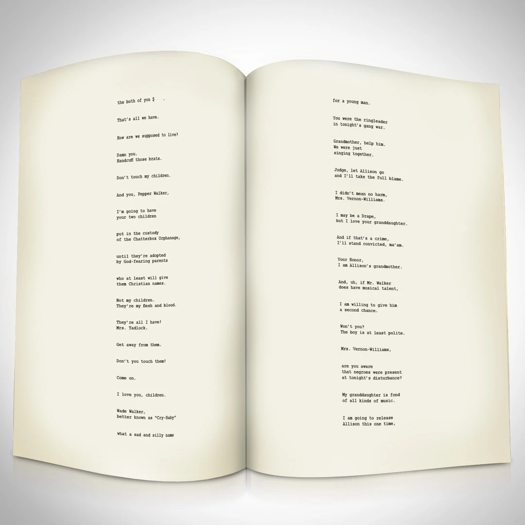 RARE-T Limited Edition Frames Cry-Baby Transcript Limited Signature Edition Studio Licensed Custom Frame 8 RARE-T Limited Edition Frames Cry-Baby Transcript Limited Signature Edition Studio Licensed Custom Frame