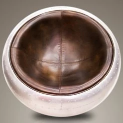 RARE-T World War II Vintage Aviator Line Furniture Orb Chair
