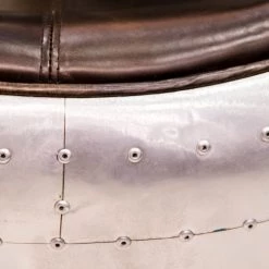 RARE-T World War II Vintage Aviator Line Furniture Orb Chair