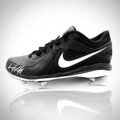 GIAN Big Papi- Hand-Signed Black Baseball Cleat By David Ortiz Custom Museum Display Signed Memorabilia