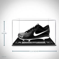 GIAN Big Papi- Hand-Signed Black Baseball Cleat By David Ortiz Custom Museum Display Signed Memorabilia