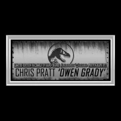 RARE-T Jurassic World Owen Grady Photo Limited Signature Edition Studio Licensed Custom Frame